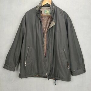 Vintage Paolo Gucci Golf Jacket Mens Small Black Mock Neck‎ Full Zip Outerwear